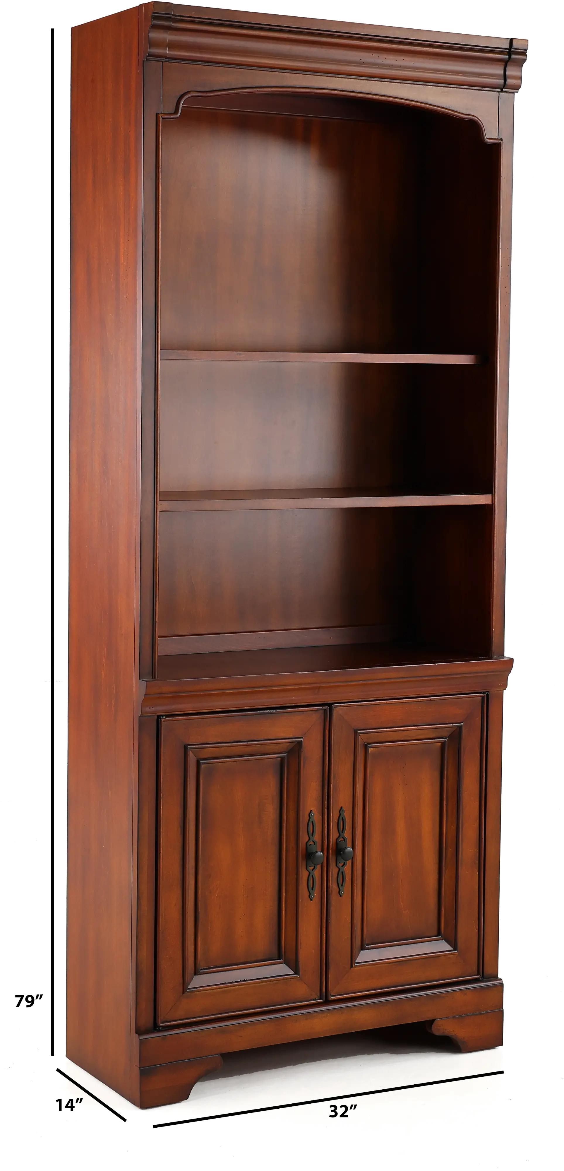 Richmond Cherry Brown Bookcase-3