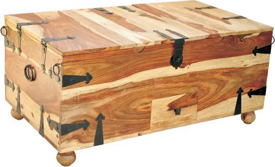 Rustic Tahoe Trunk Coffee Table-1
