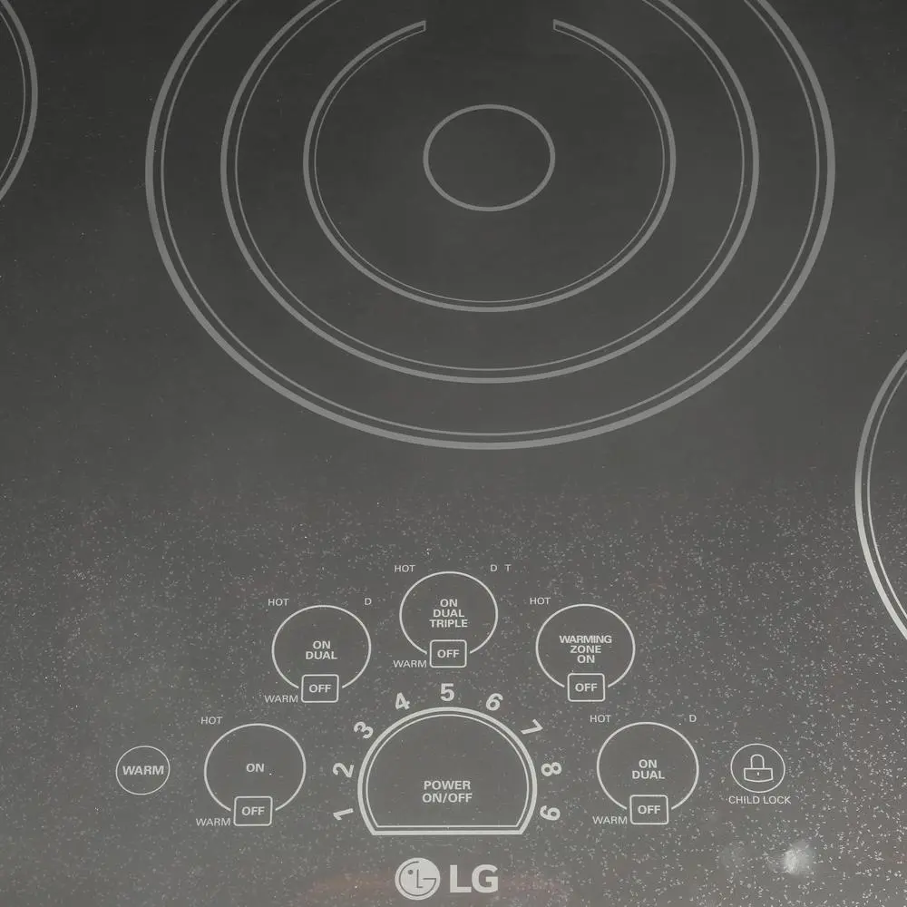 LCE3610SB LG 36 Inch Smoothtop Electric Cooktop - Black-2