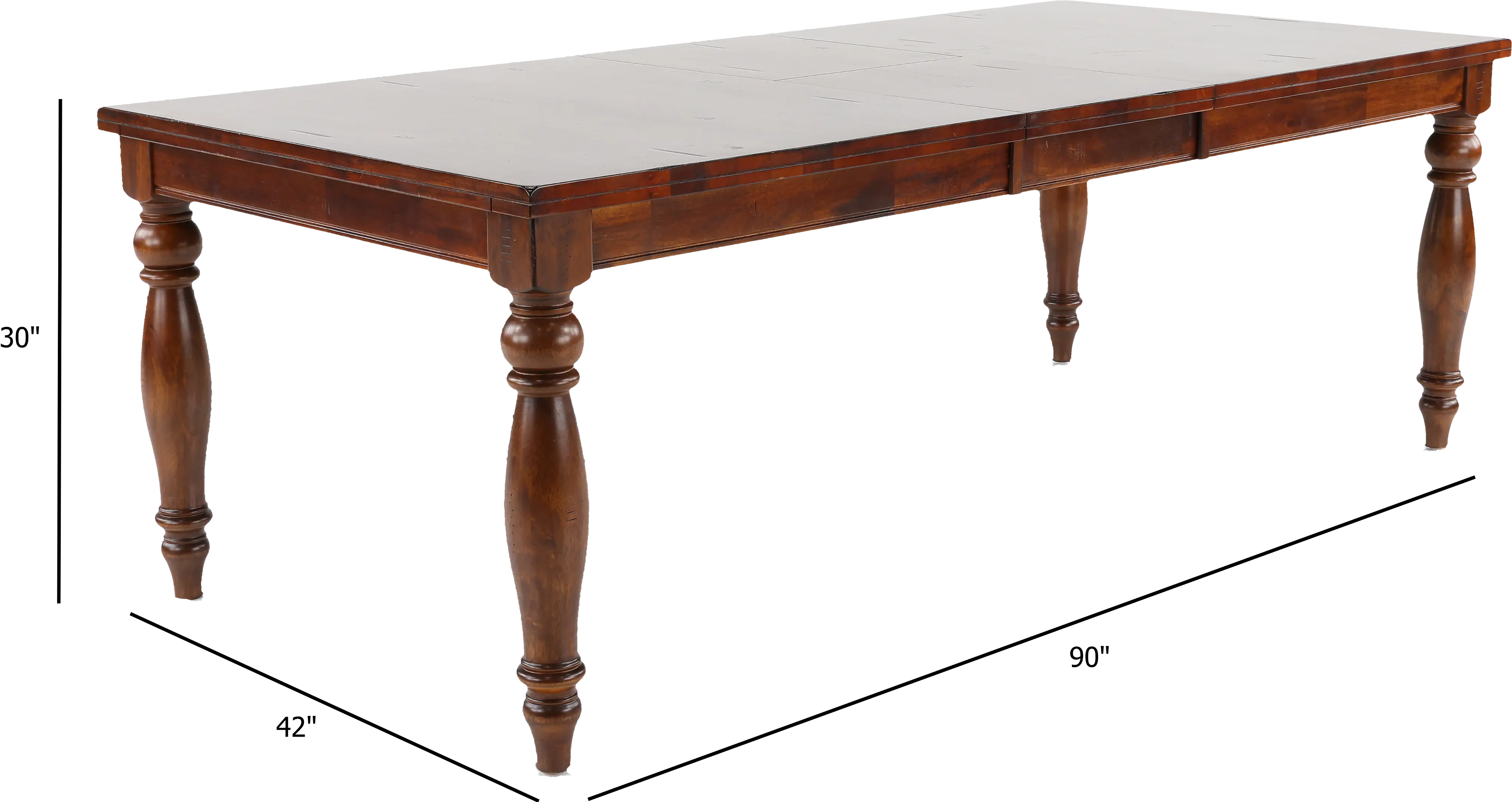 Kingston Dark Brown Dining Table-4