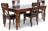 Kingston Brown 5 Piece Dining Set with X-Back Chairs