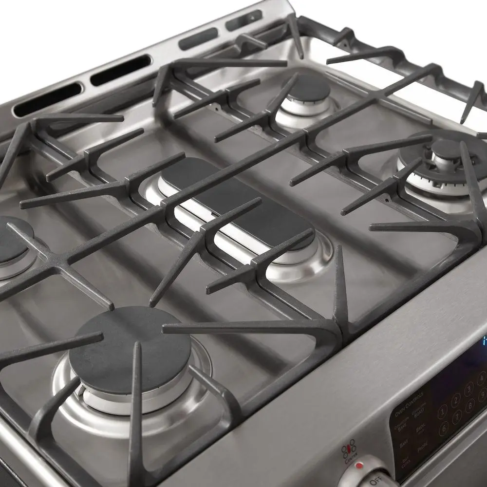 C2S985SETSS Cafe Series 30 Inch Stainless Steel 5.4 cu. ft. Slide-in Gas Range-4