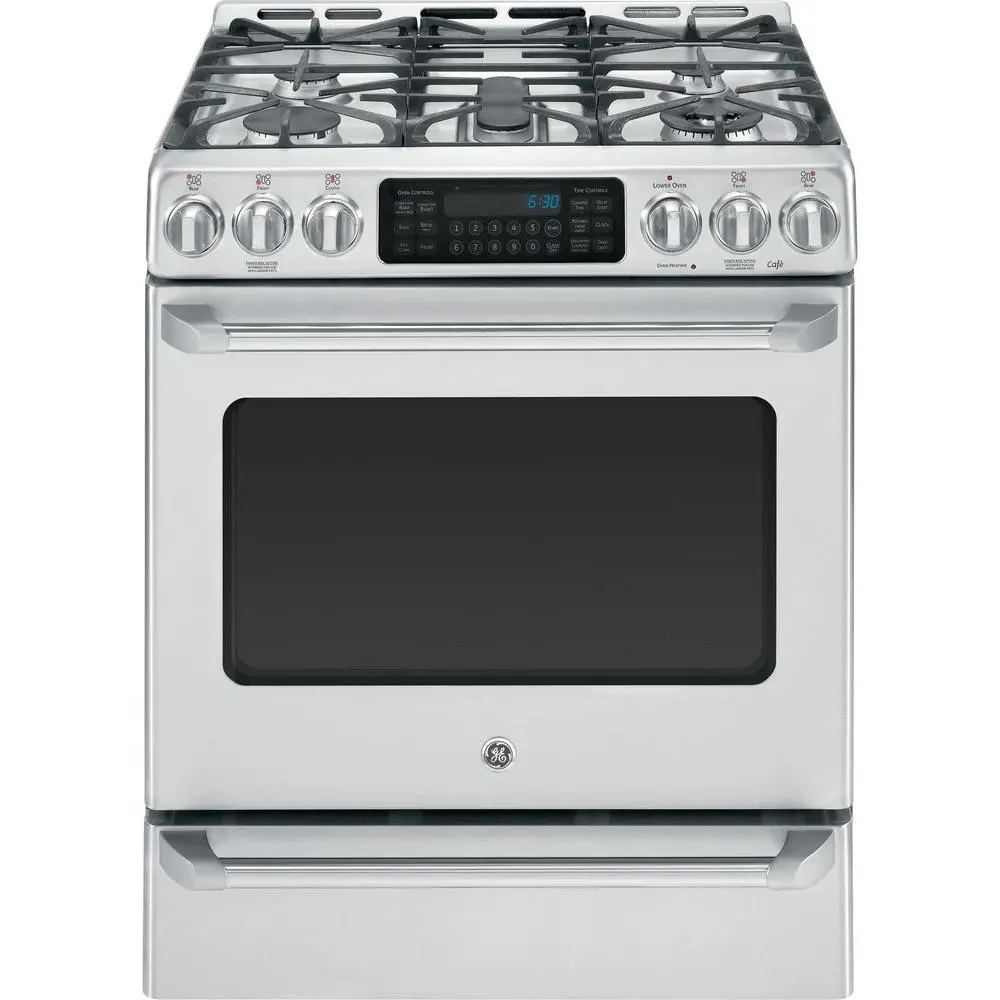 C2S985SETSS Cafe Series 30 Inch Stainless Steel 5.4 cu. ft. Slide-in Gas Range-6