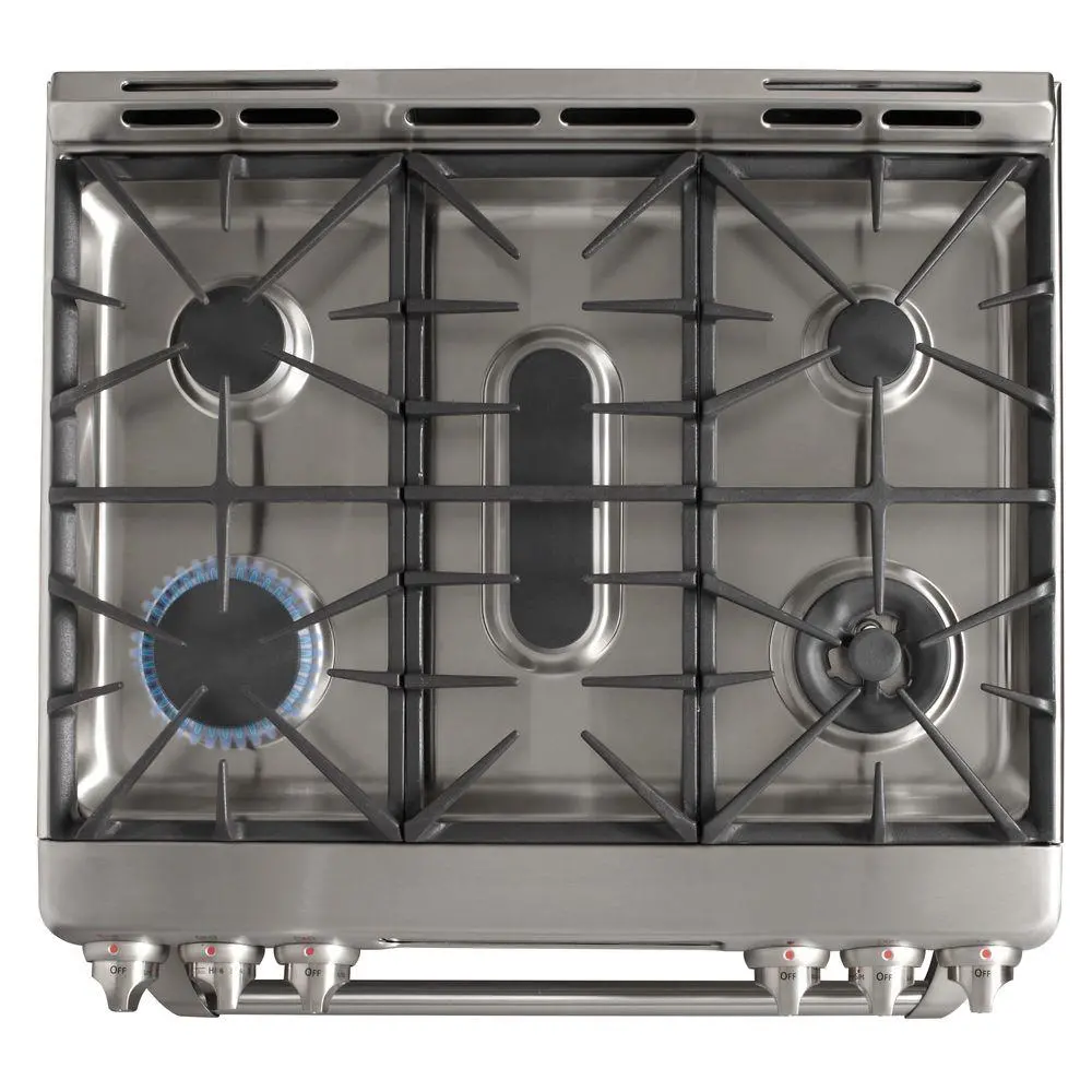 C2S985SETSS Cafe Series 30 Inch Stainless Steel 5.4 cu. ft. Slide-in Gas Range-8
