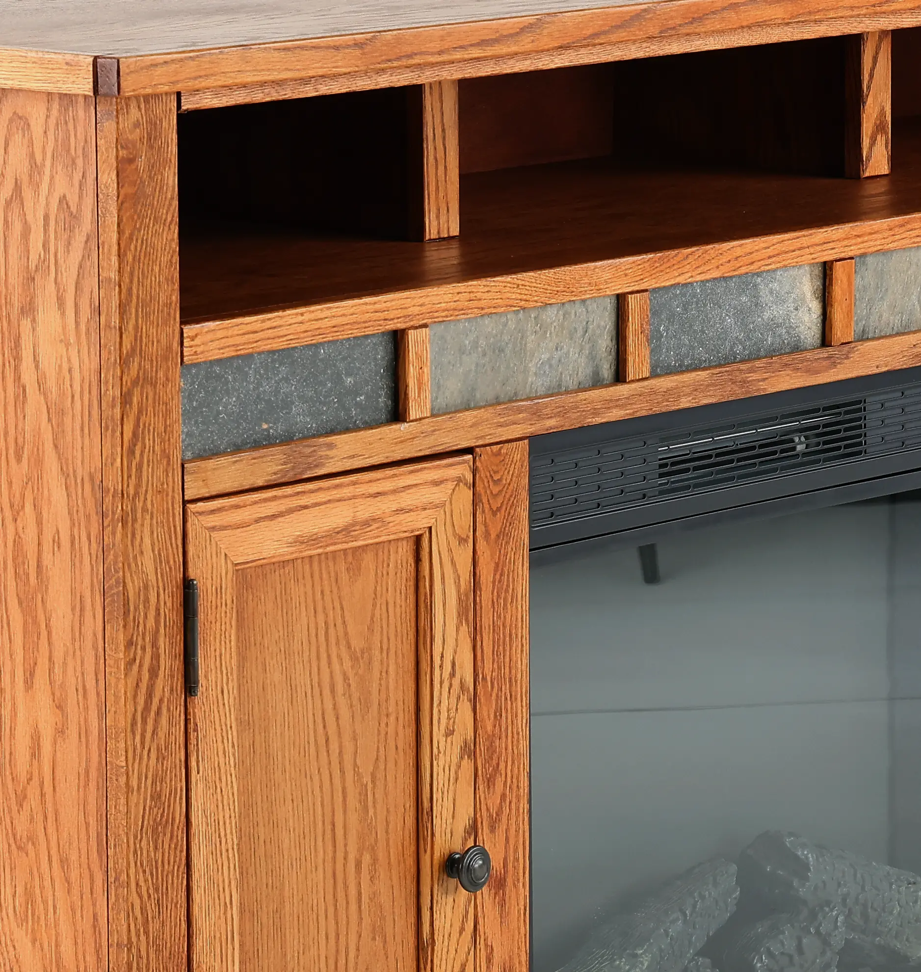 Oak Creek 62  Fireplace TV Stand-2