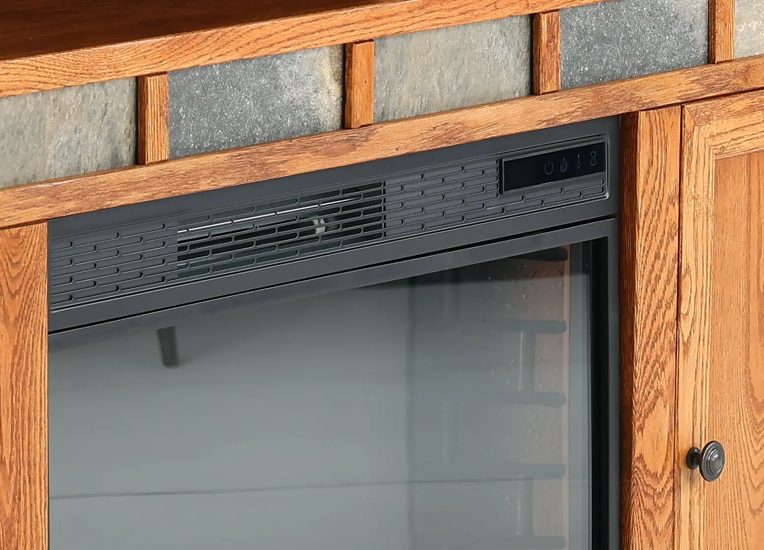 Oak Creek 62  Fireplace TV Stand-6
