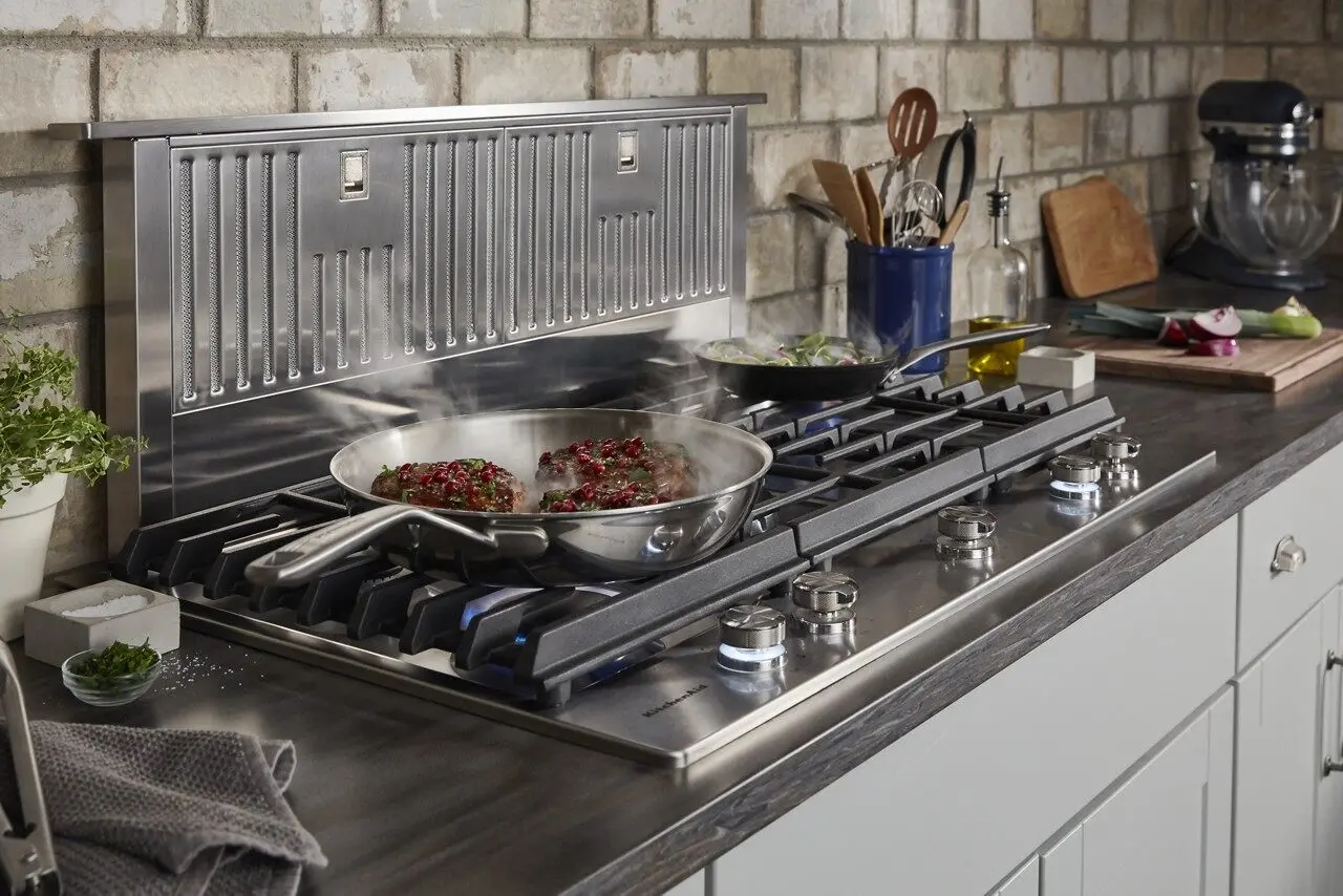 KXD4636YSS KitchenAid 36 Inch Retractable Downdraft Vent - Stainless Steel-4