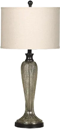 Silver and Gold Mercury Glass Table Lamp
