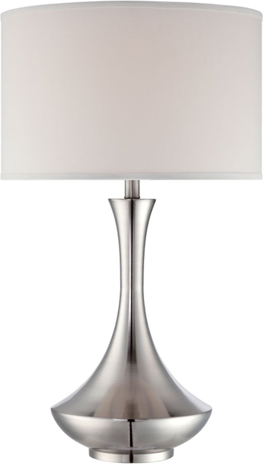 Polished Steel Swoop Table Lamp