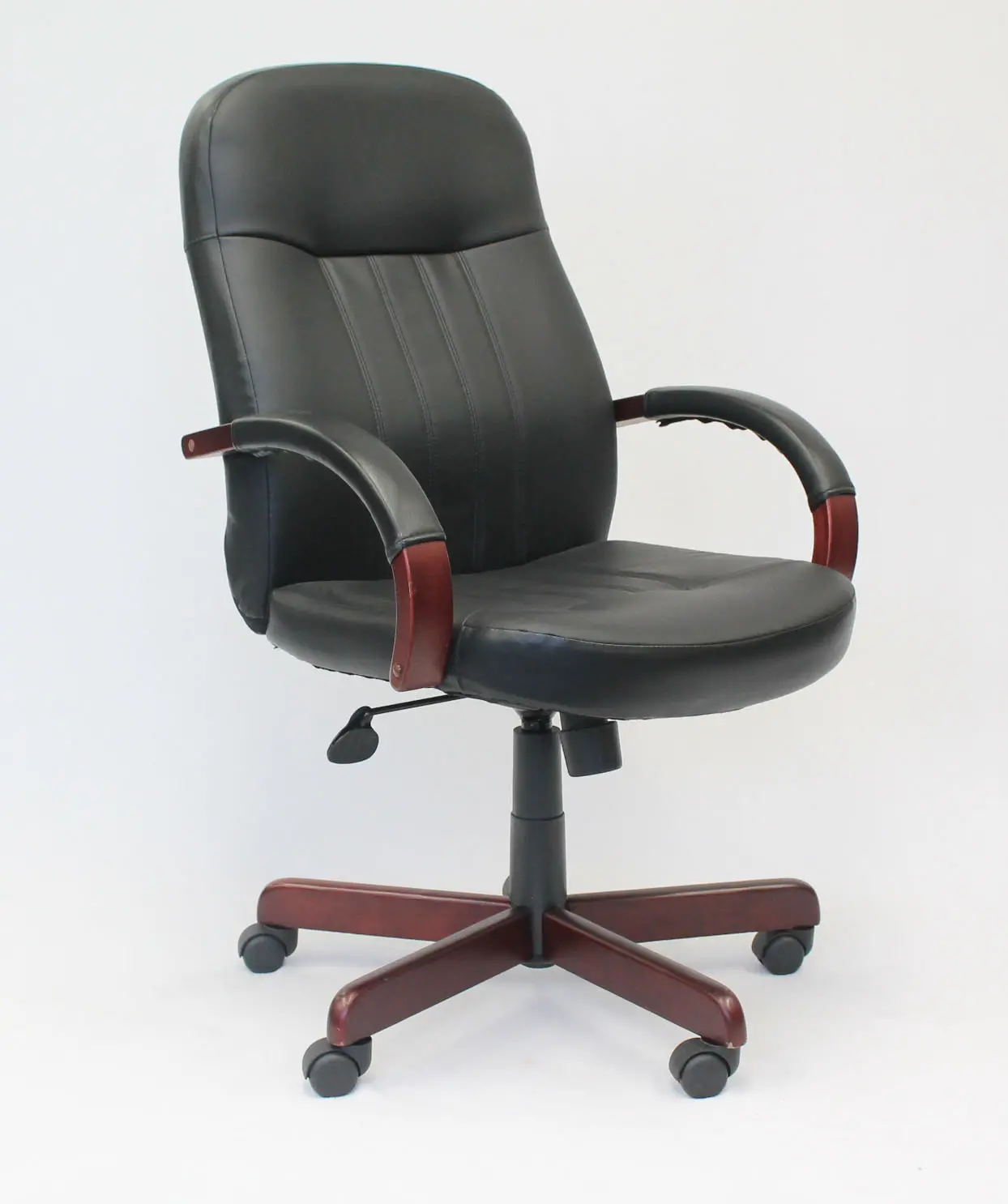 LeatherPlus Black Office Chair-4
