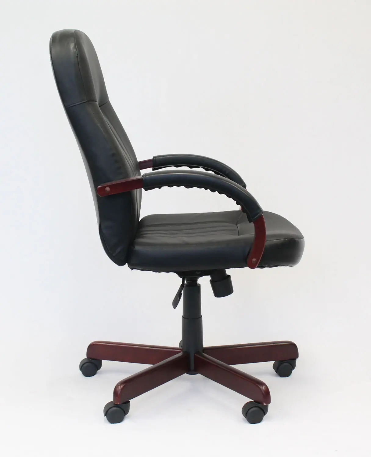 LeatherPlus Black Office Chair-5