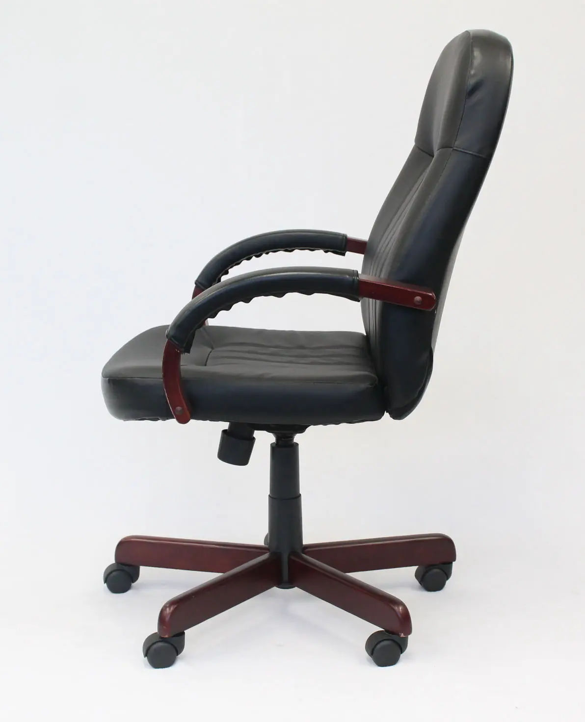LeatherPlus Black Office Chair-7