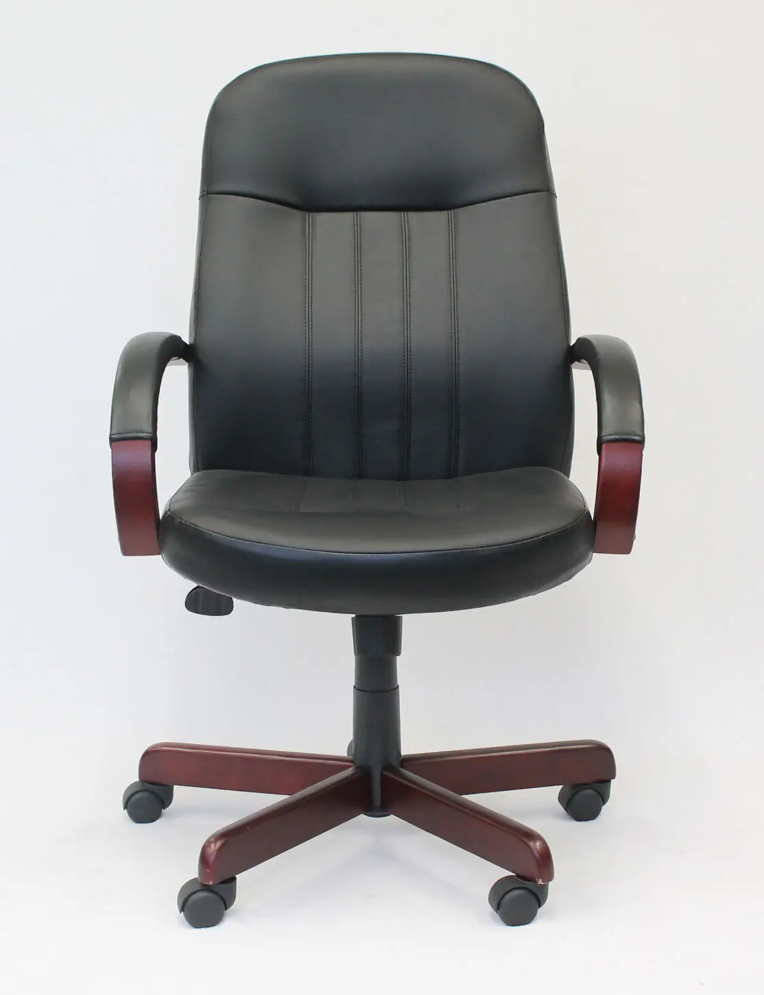 LeatherPlus Black Office Chair-8