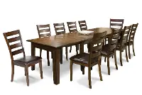 Kona Brown 5 Piece Expanding Dining Set