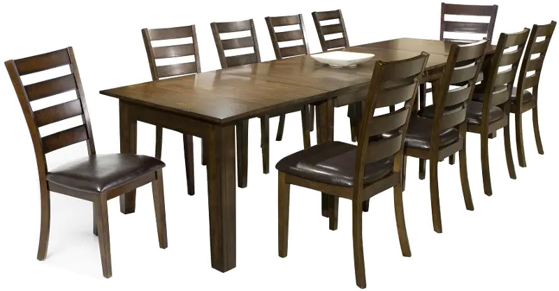 Kona Brown 11 Piece Dining Set