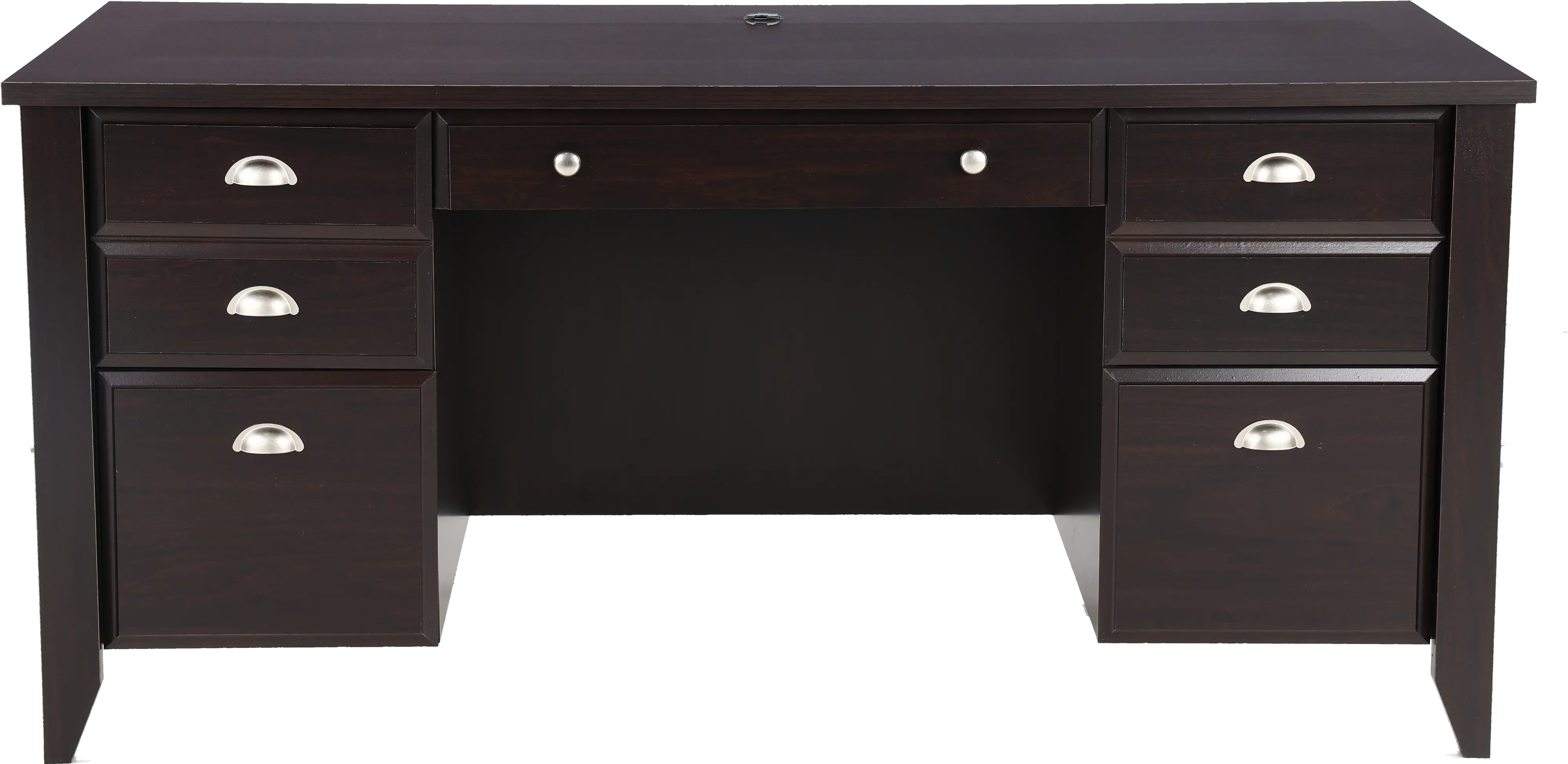 Shoal Creek Dark Brown Executive Office Desk-1