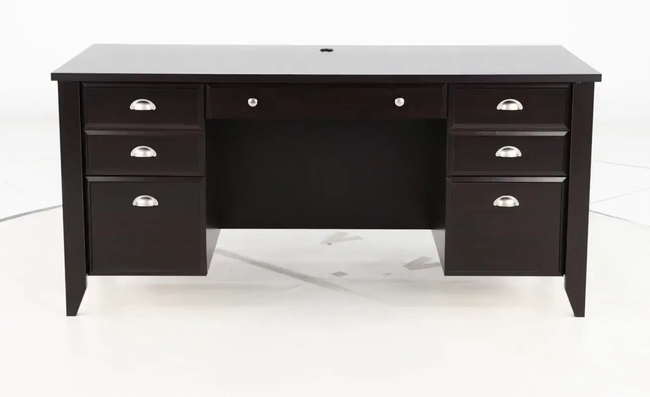 Shoal Creek Dark Brown Executive Office Desk-9