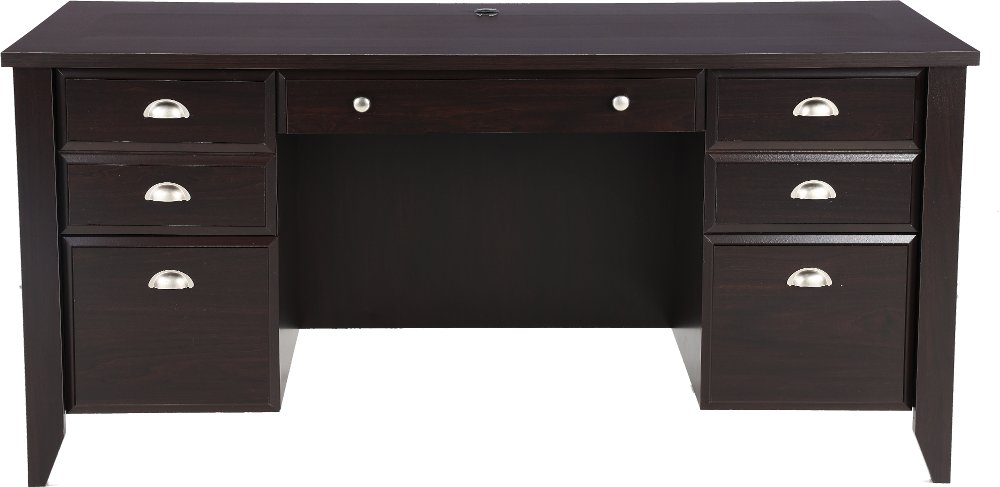 Shoal Creek Dark Brown Executive Office Desk