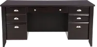 Shoal Creek Dark Brown Executive Office Desk