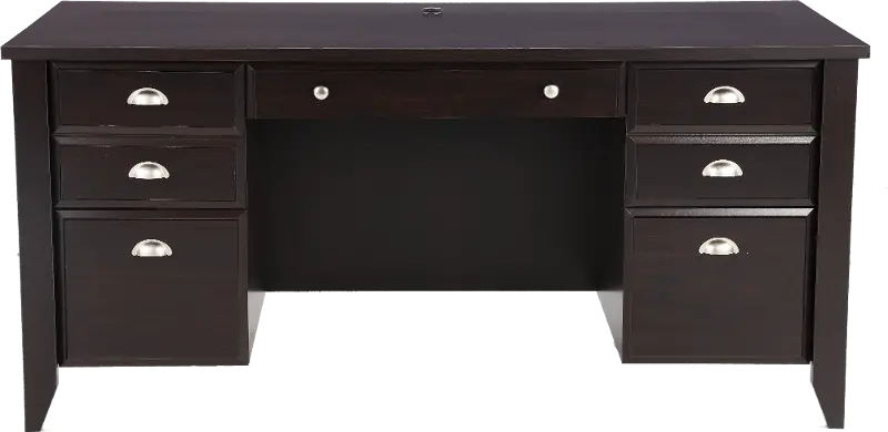 Shoal Creek Dark Brown Executive Office Desk
