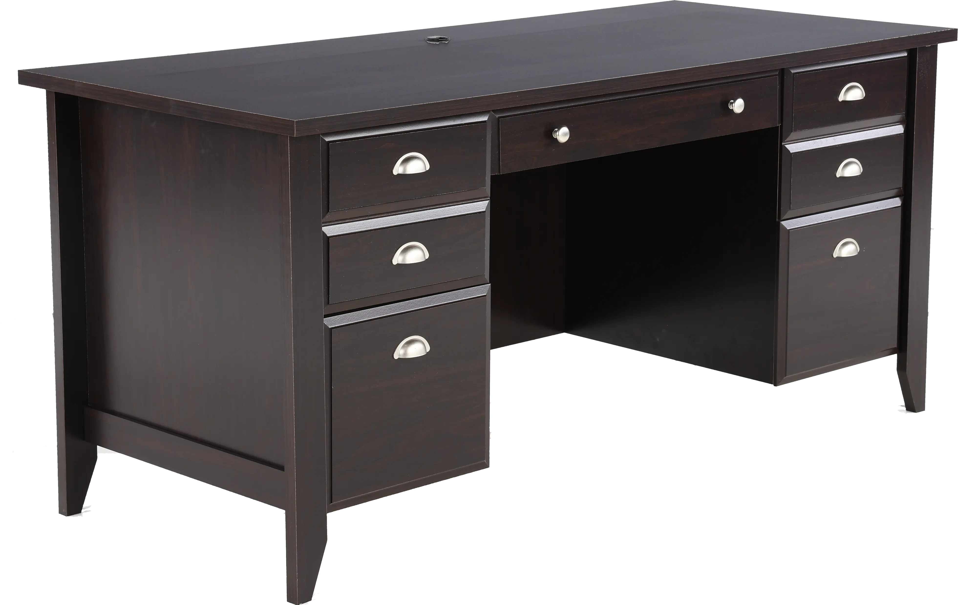 Shoal Creek Dark Brown Executive Office Desk-4