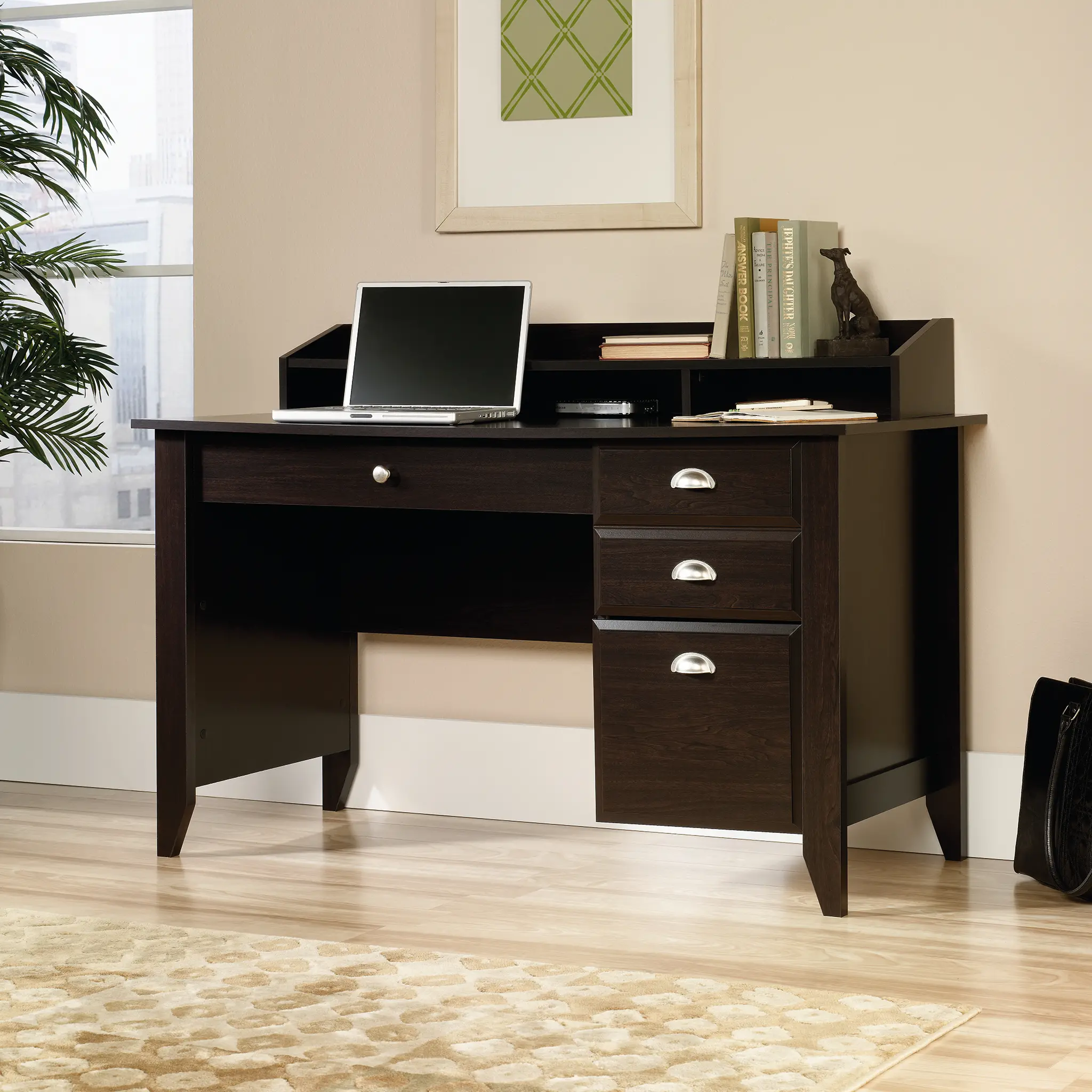 Shoal Creek Traditional Dark Brown Office Desk-2