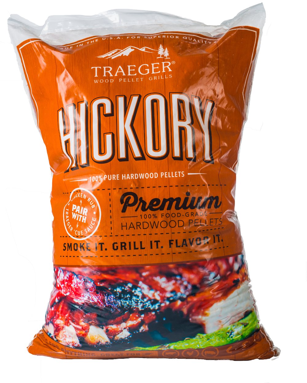 Traeger Grill Hickory Pellets 20 lb Bag