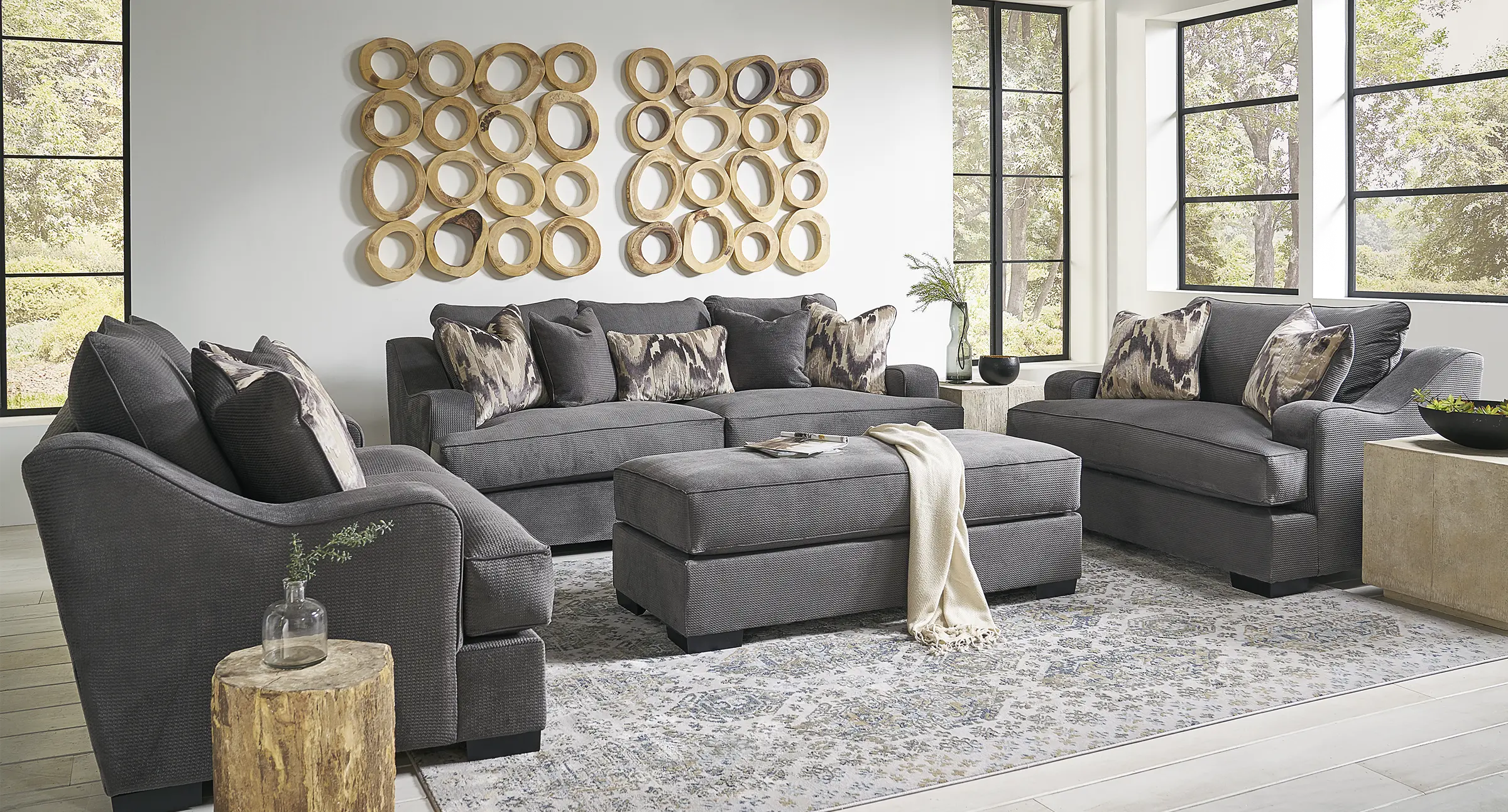 SPASOF Spartan Gray Sofa-2