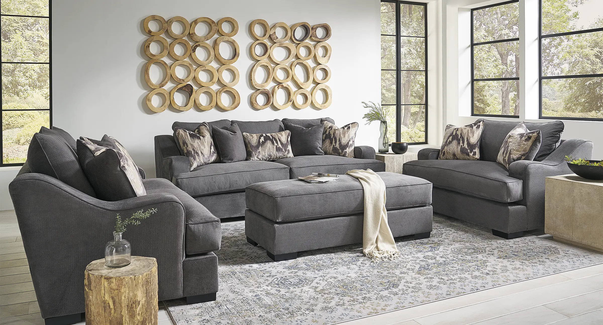 SPAOTT Spartan Gray Ottoman-2