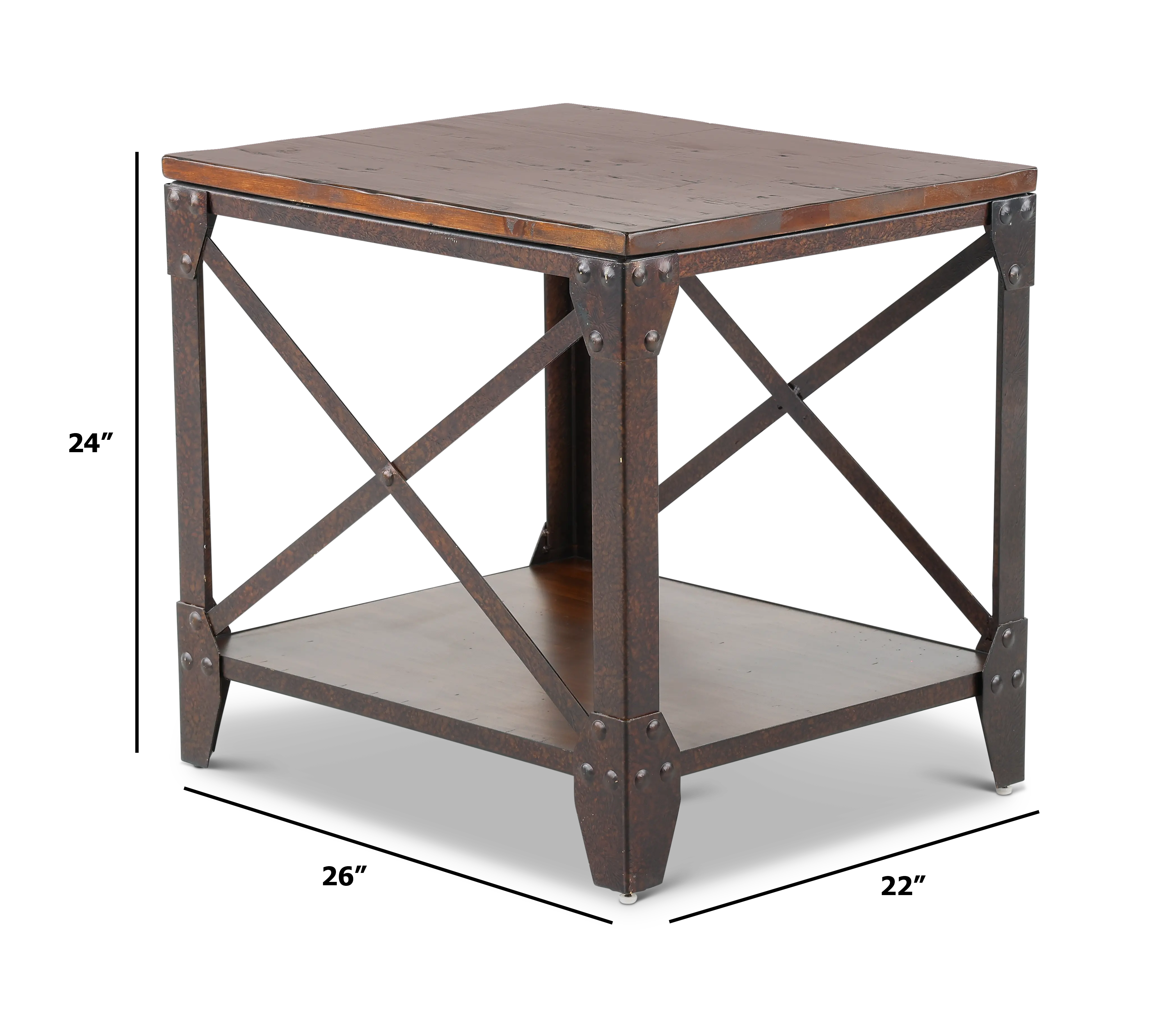 Pinebrook Brown End Table-3