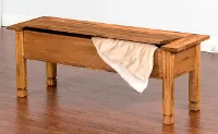Rustic Storage Bench - Sedona 