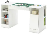 7550727 Crea White Craft Table - South Shore