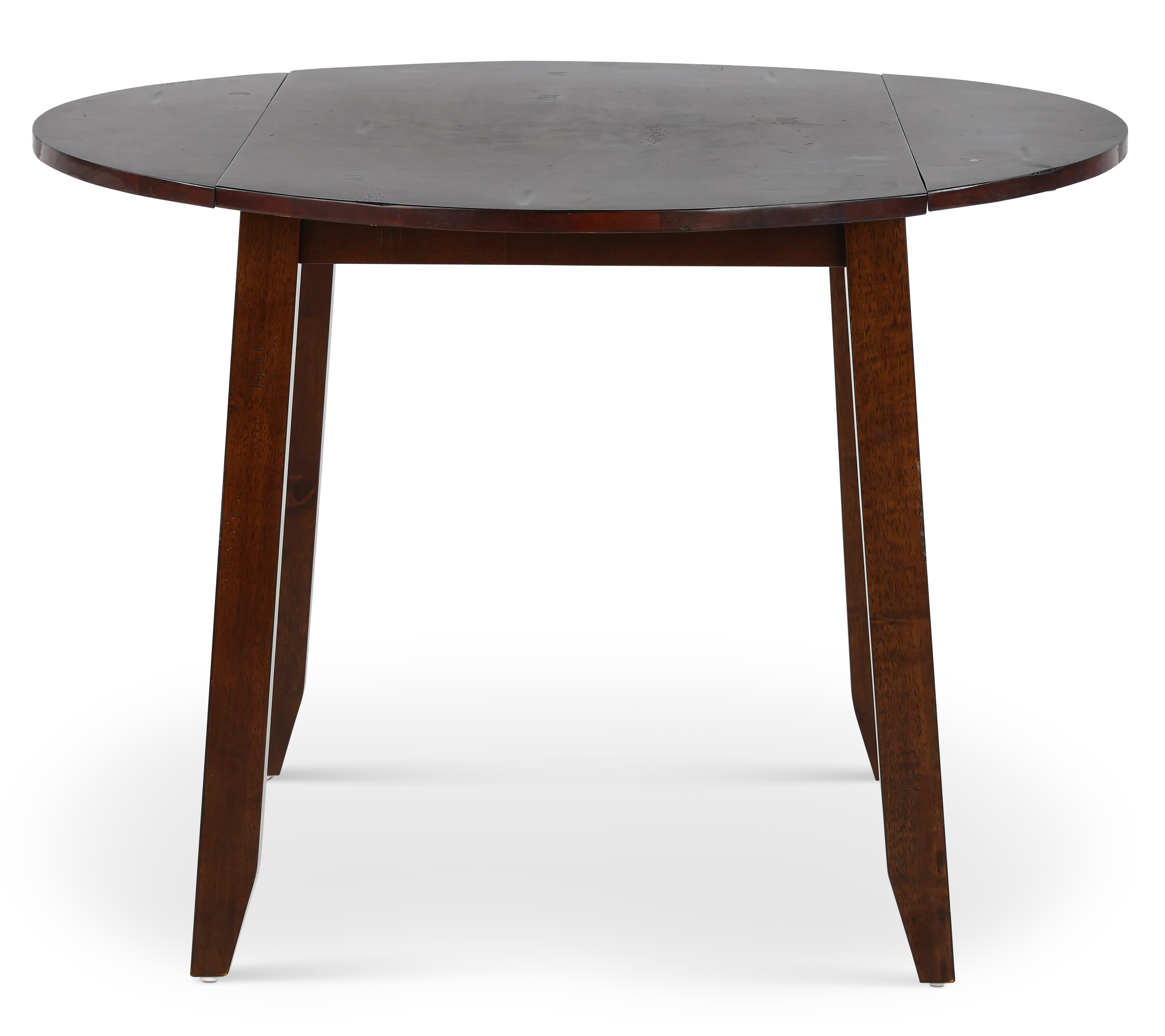 Kona Brown Drop Leaf Round Dining Table-4