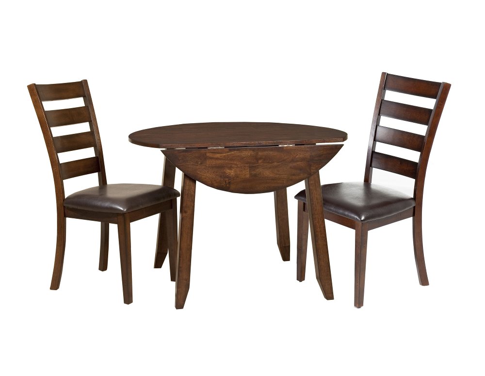 Kona Brown 3 Piece Round Dining Room Set