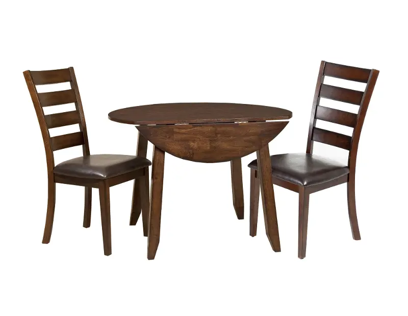 Kona Brown 3 Piece Round Dining Room Set