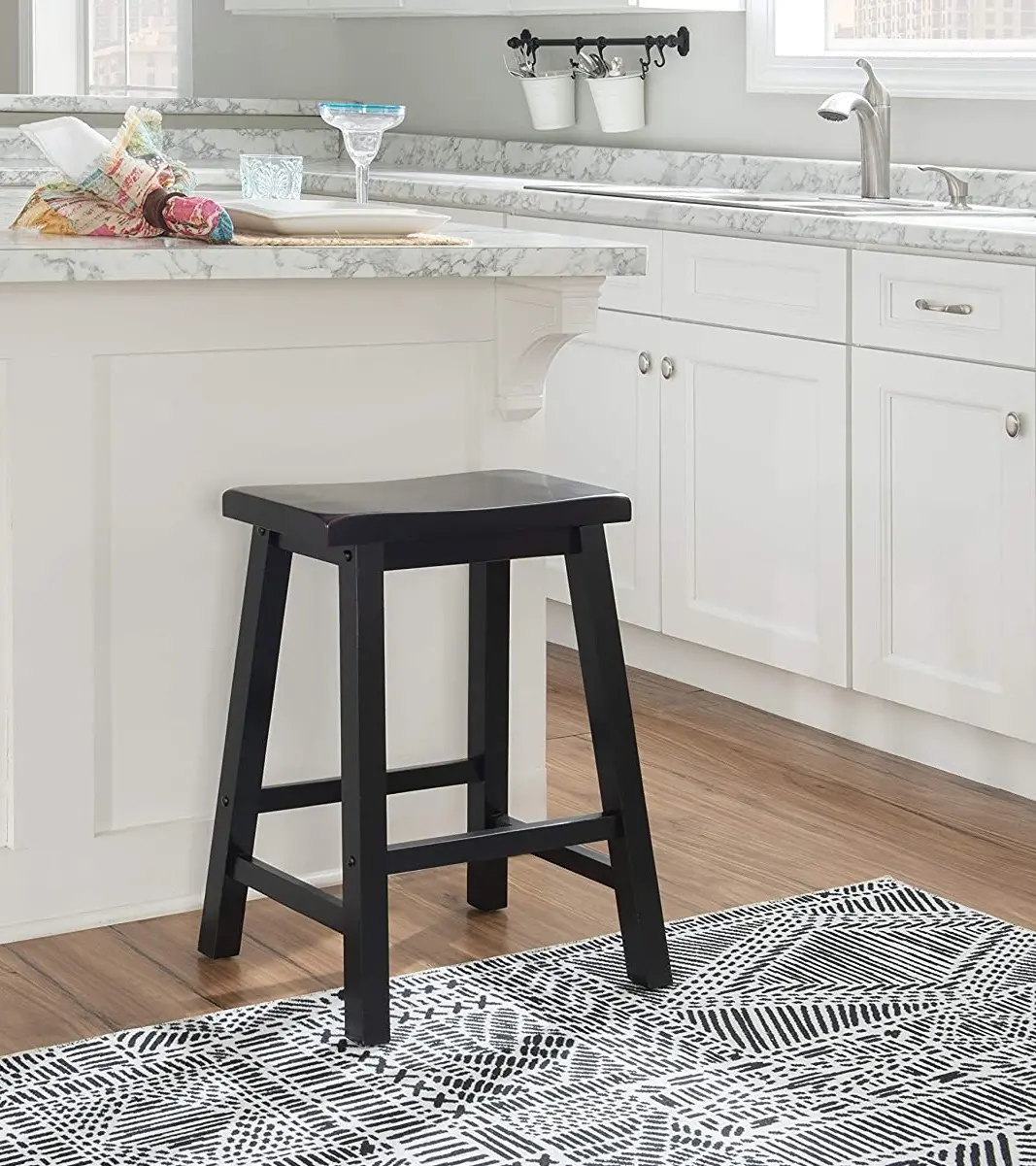 Terra Cotta Black Counter Height Stool-2