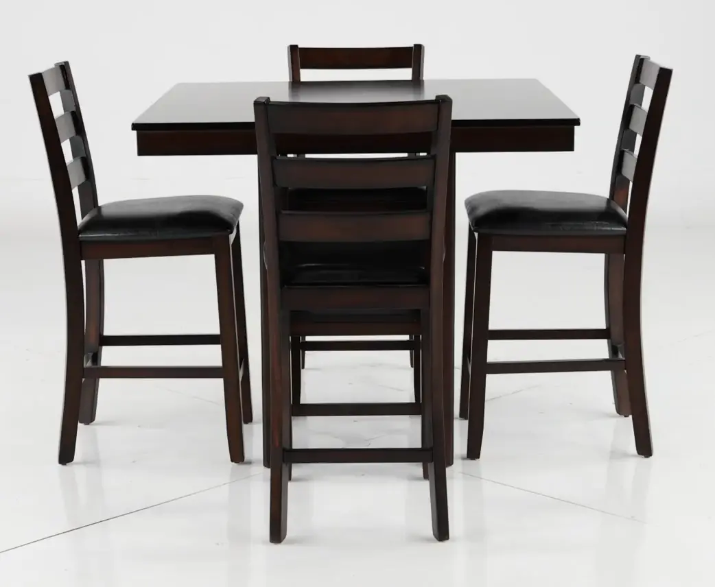 Tahoe Dark Brown 5 Piece Counter Height Dining Set-6