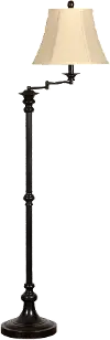Bronze Swing Arm Floor Lamp