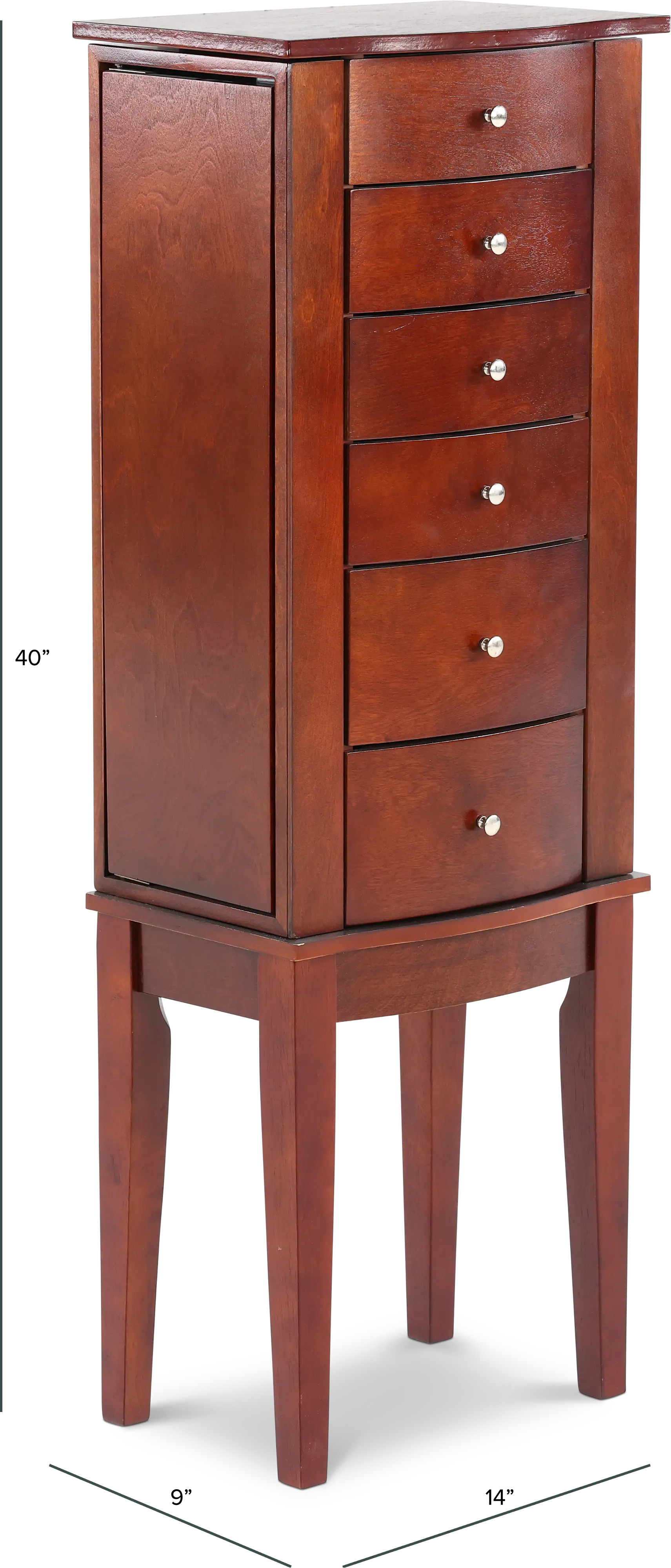 Merlot Jewelry Armoire-3