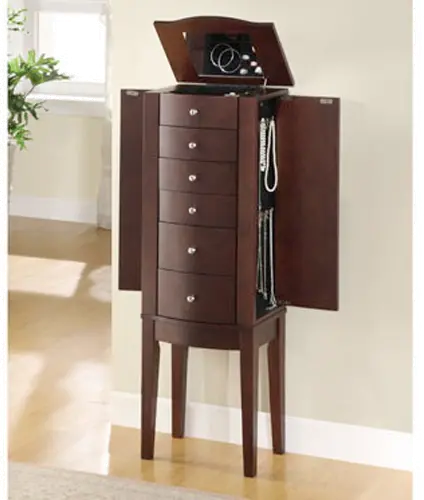 Merlot Jewelry Armoire-5