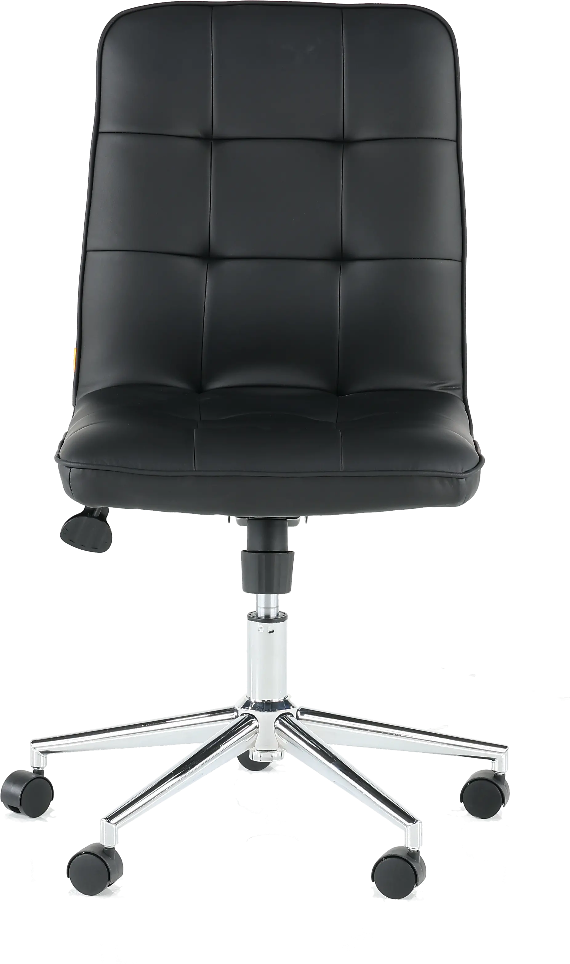 Modern Black Vinyl Office Chair-1