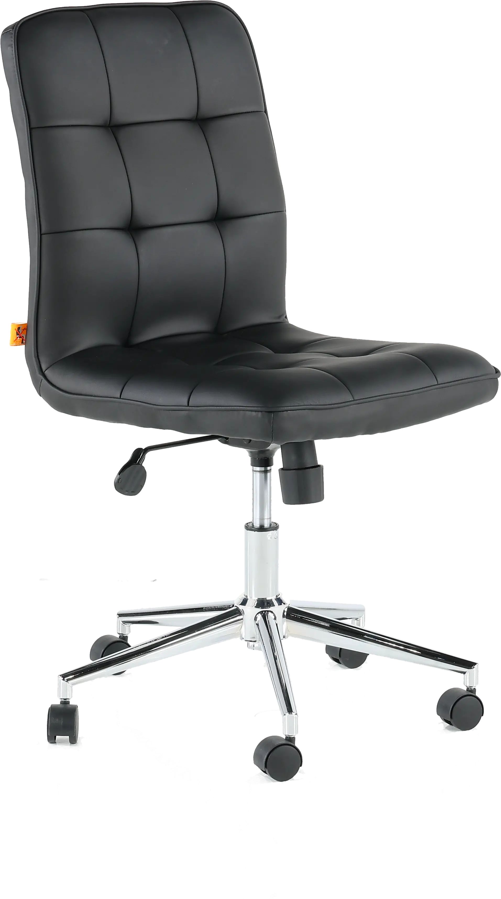 Modern Black Vinyl Office Chair-2