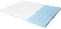 Malouf 2.5 Inch King Size Gel Memory Foam Mattress Topper