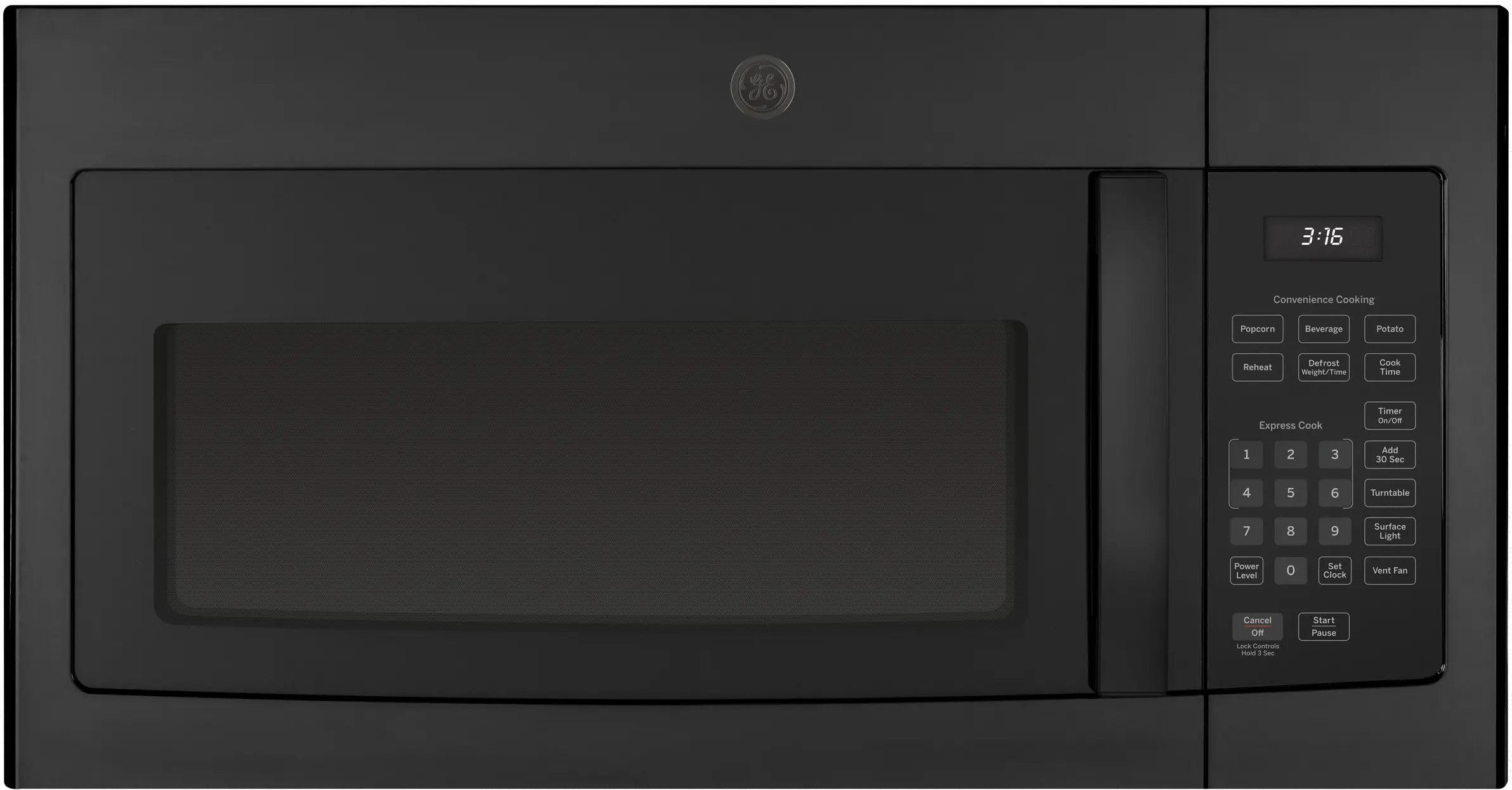 JVM3160DFBB GE Over the Range Microwave - 1.6 cu. ft. Black-1