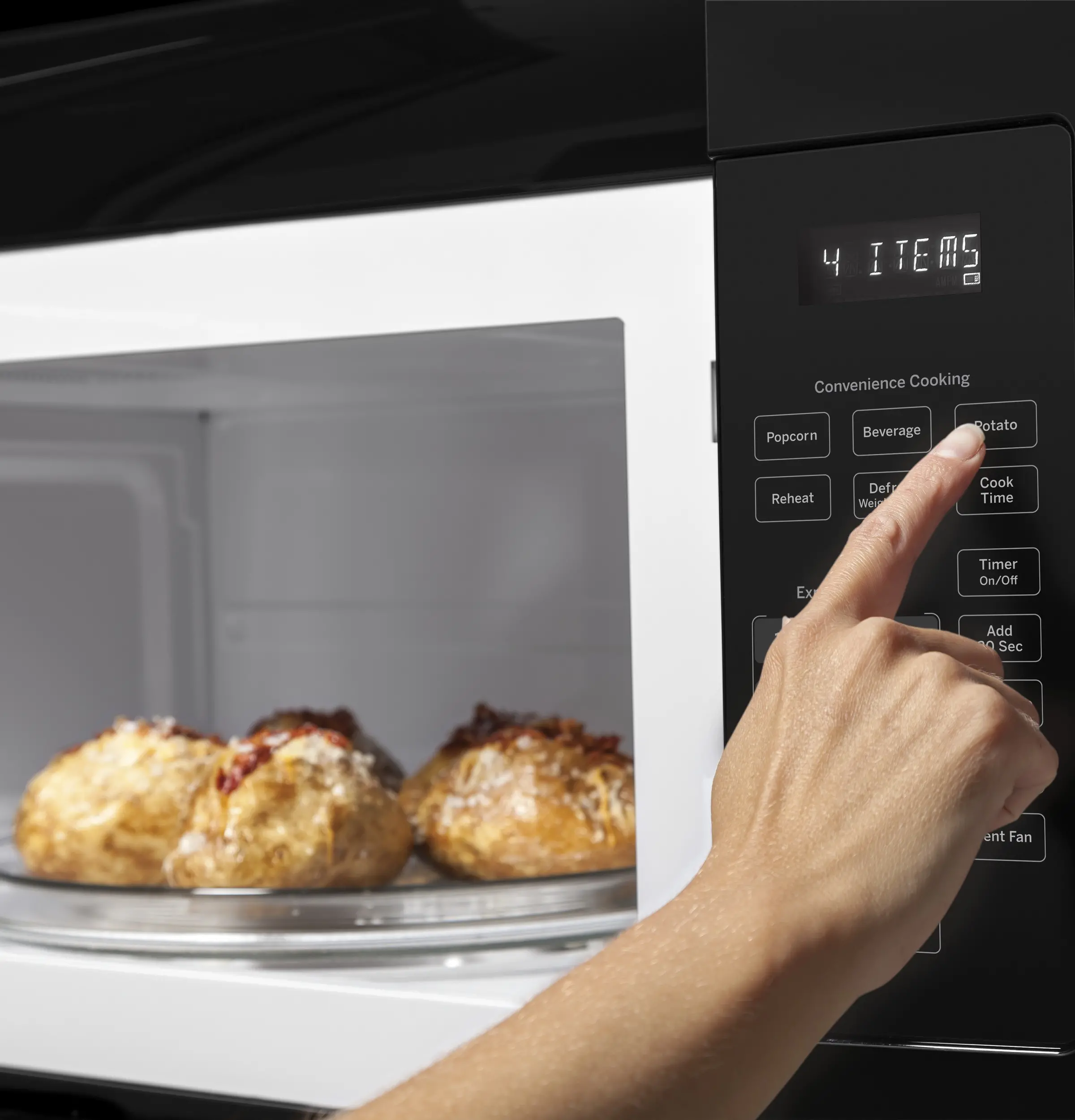JVM3160DFBB GE Over the Range Microwave - 1.6 cu. ft. Black-2