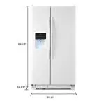 ASD2575BRW Amana White Side-by-Side Refrigerator - 36 Inch-3
