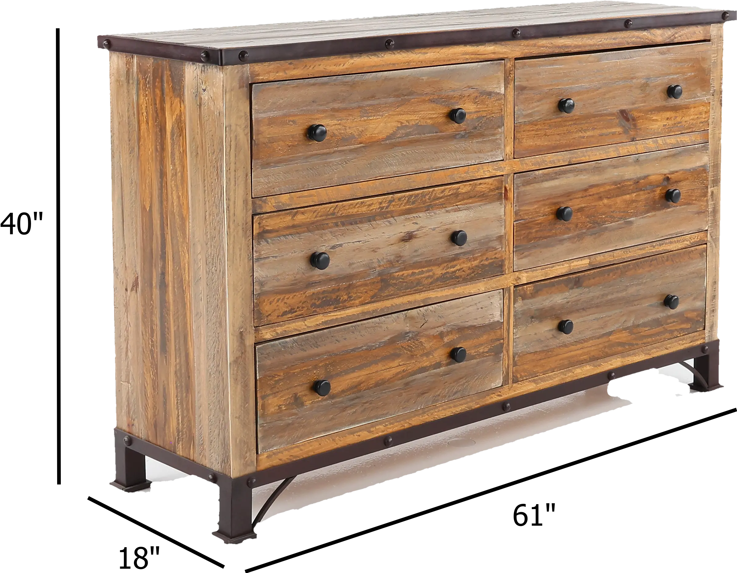 Antique Pine Dresser-2