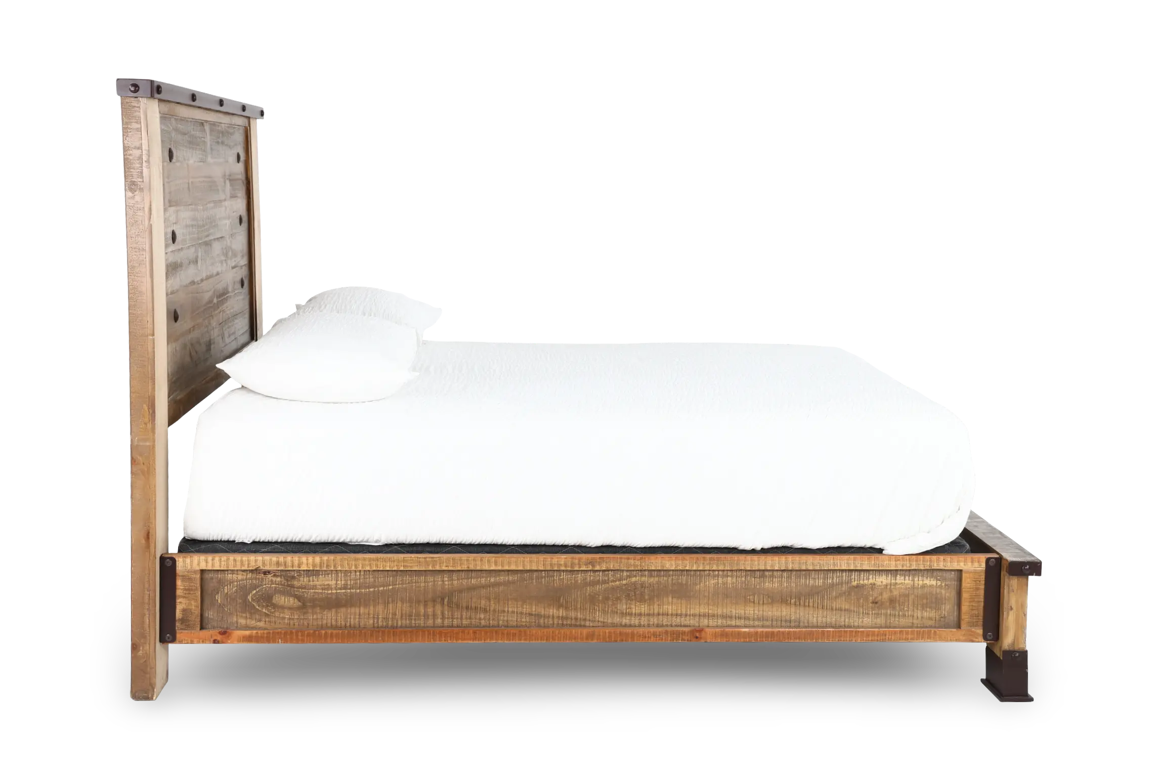 Antique Pine King Bed-4