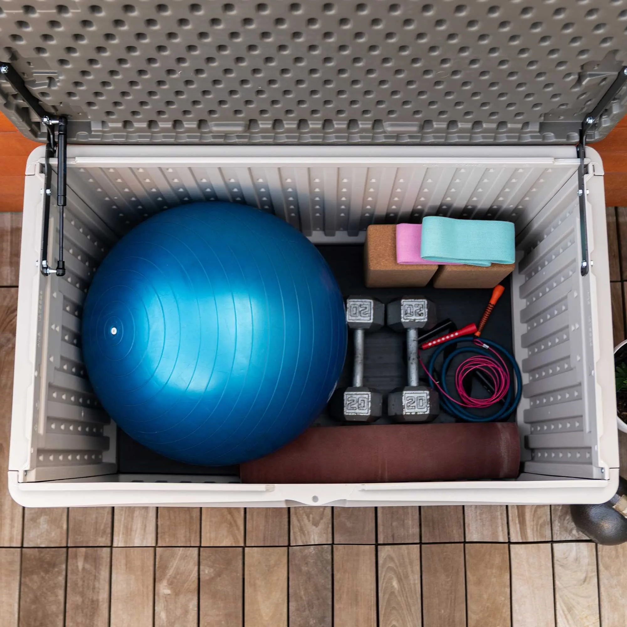 60103 Lifetime 80 Gallon Outdoor Storage Box-3