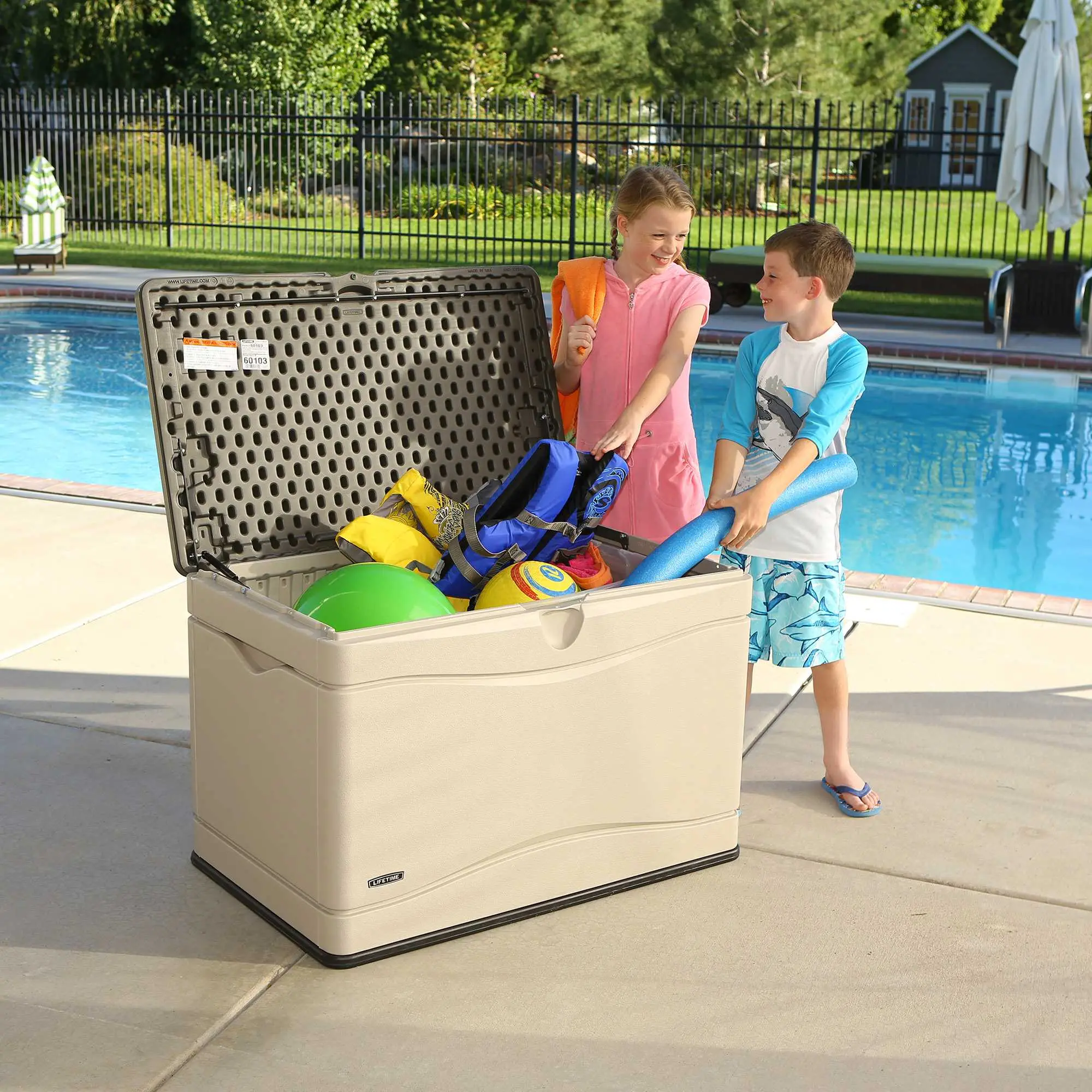 60103 Lifetime 80 Gallon Outdoor Storage Box-5